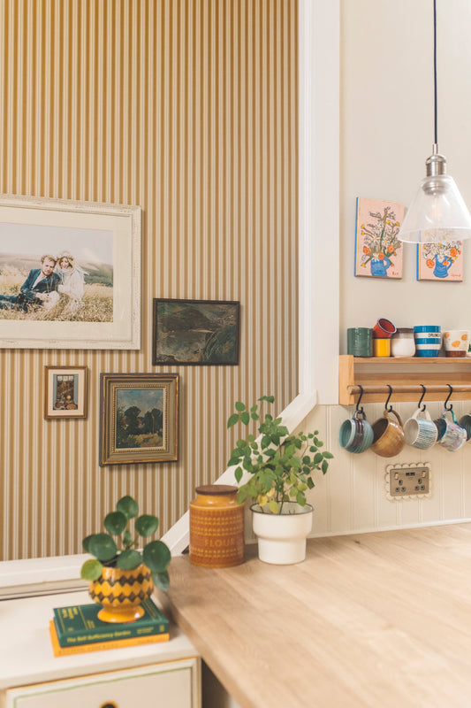 Papier peint rayures - Niton - Souci