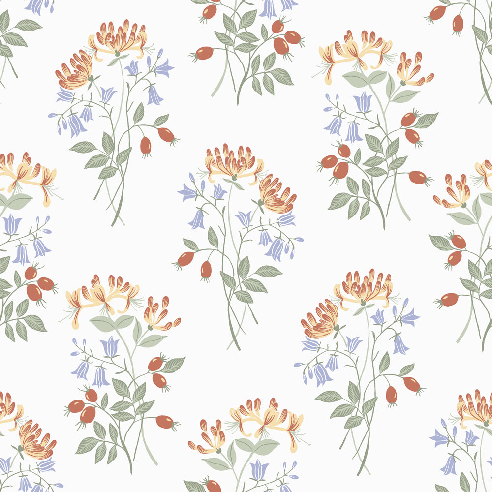 Midbec Wallpaper - Kaprifol - White 12306