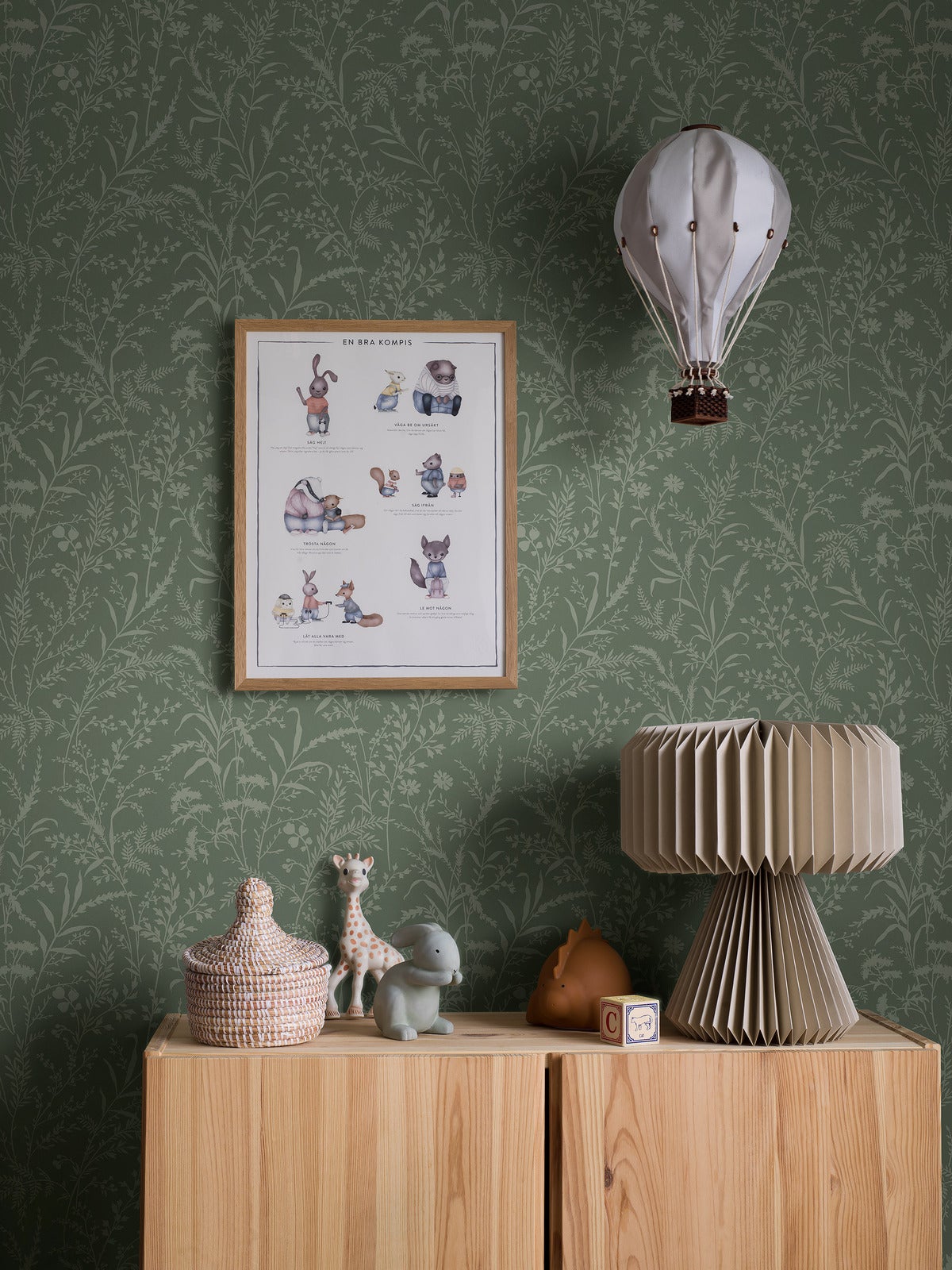 Papier peint Borastapeter - Florian - Vert