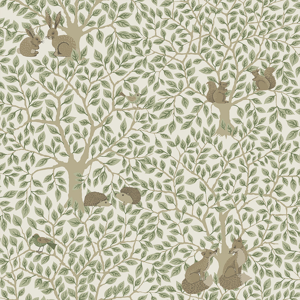 Papier peint Midbec - Par 44111 - Vert et beige