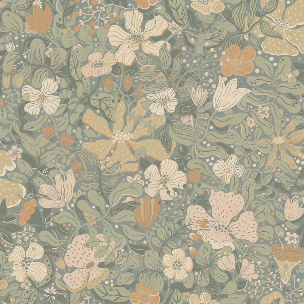 Papier peint Midbec - Midsommar - Bleu