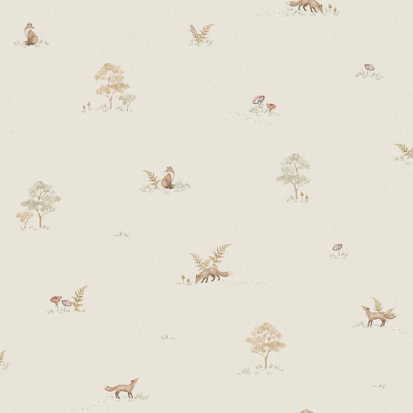 Papier peint pour nurserie et enfants - Petit Renard