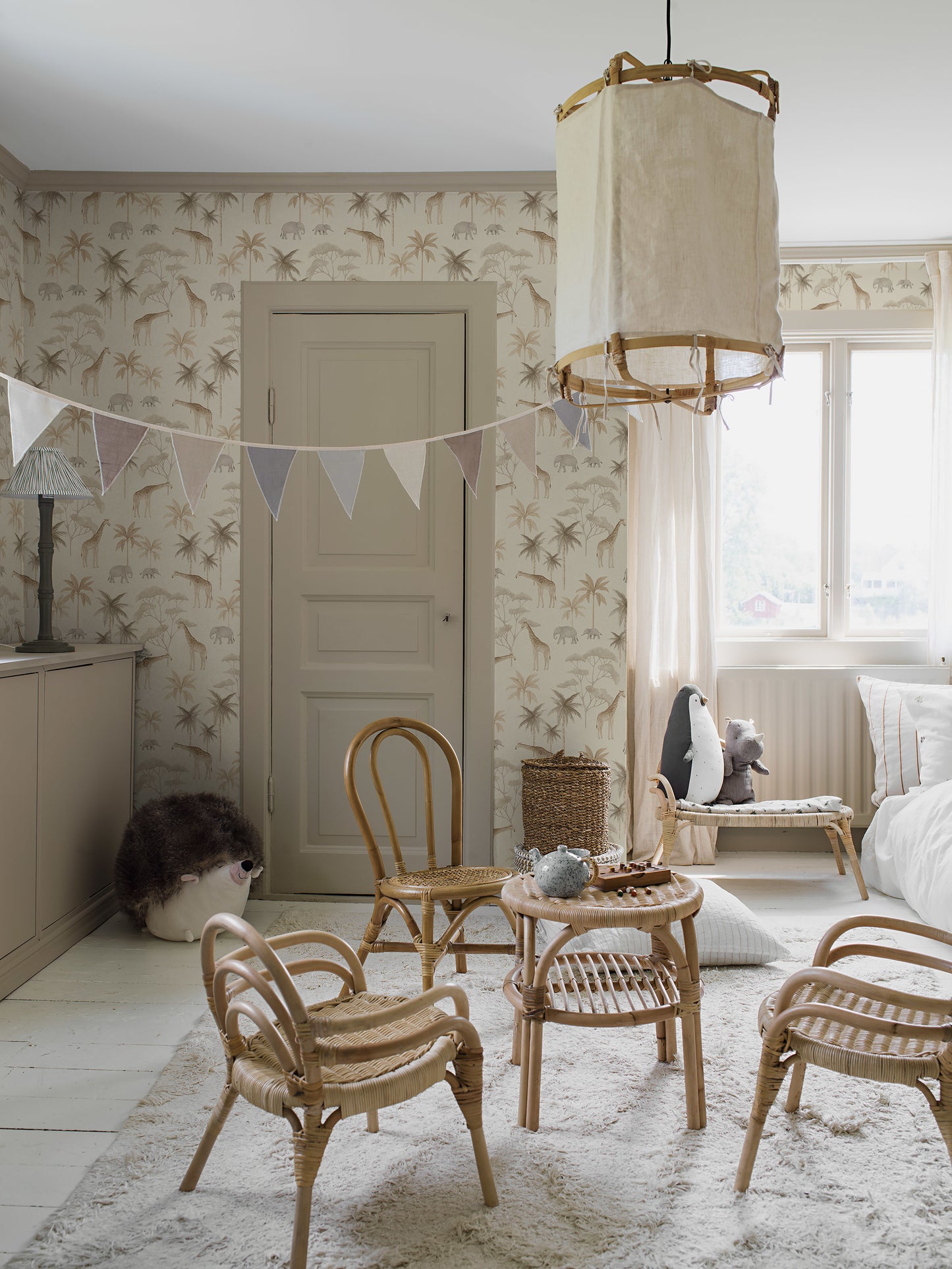 Borastapeter Wallpaper - Savannah - Light Linen