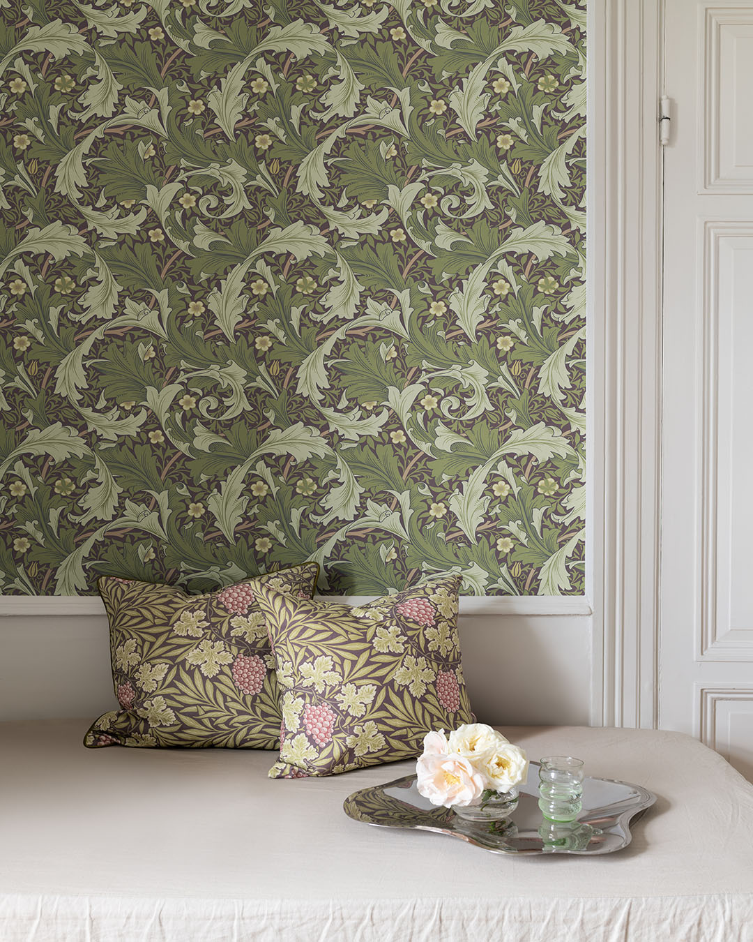 Papier peint William Morris - Granville - Vert