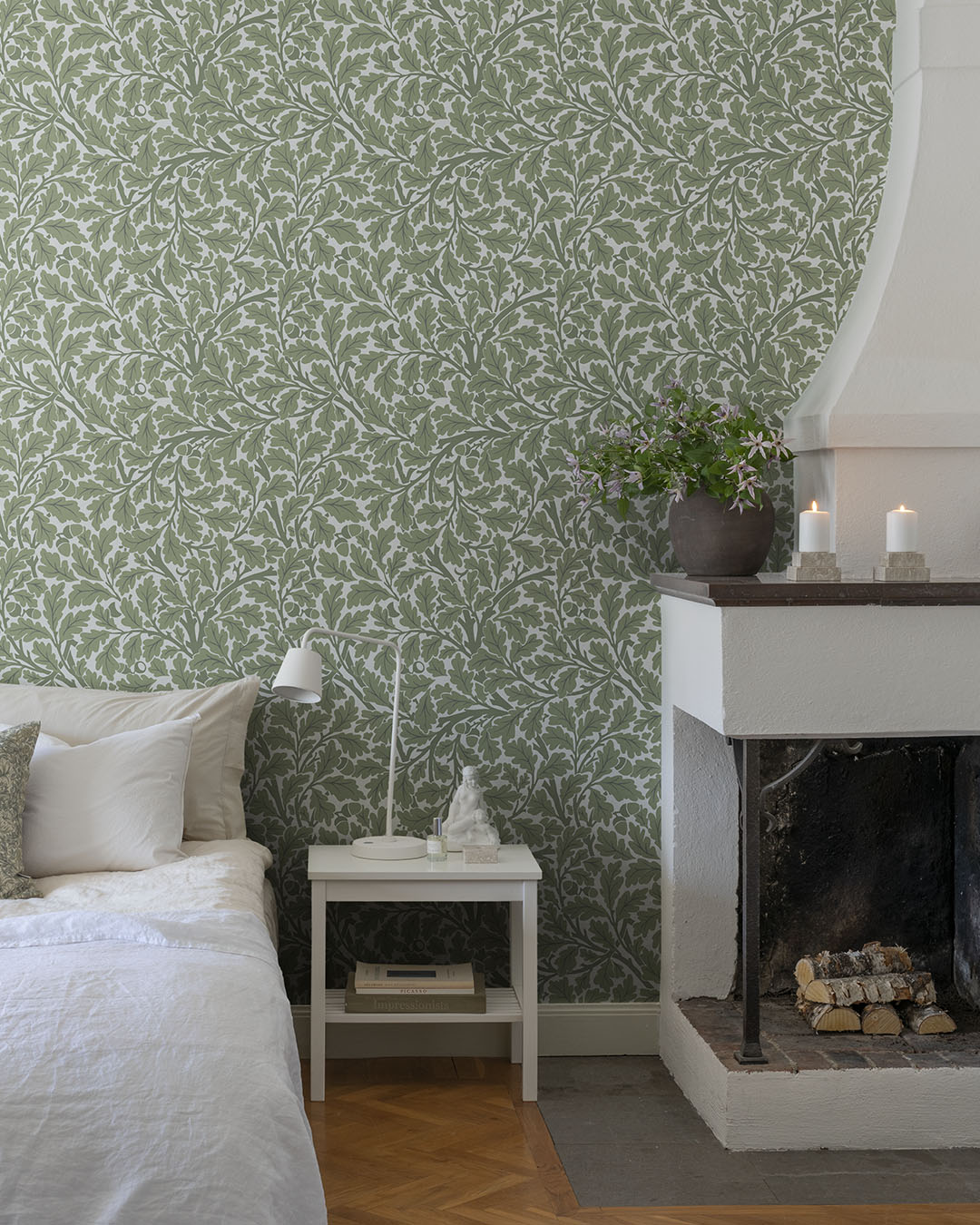 Papier peint William Morris - Chêne - Vert