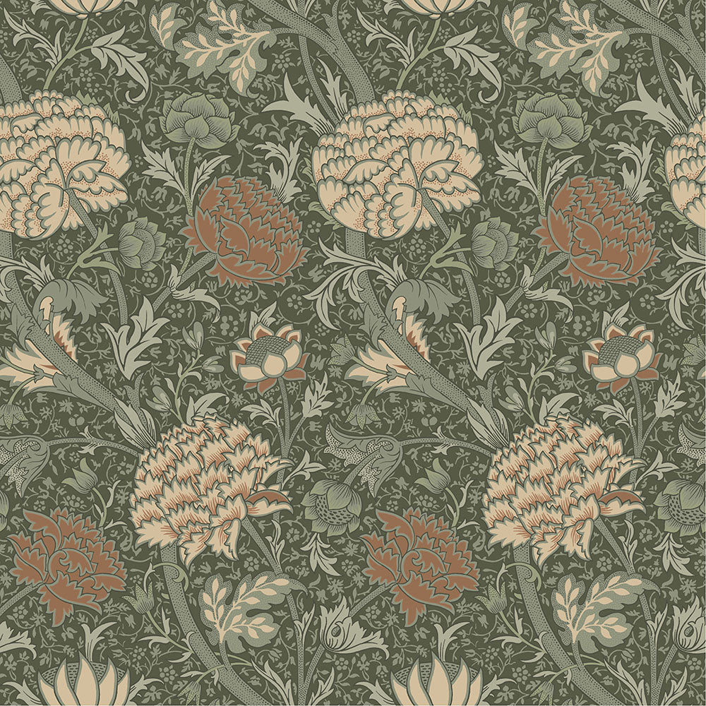 Papier peint William Morris - Cray - Terre cuite