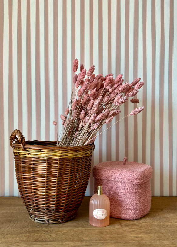 Papier peint rayures - français - rose