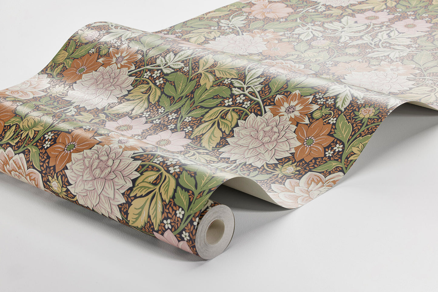 Papier peint Borastapeter - Dahlia Garden 7693 - Marron et Vert