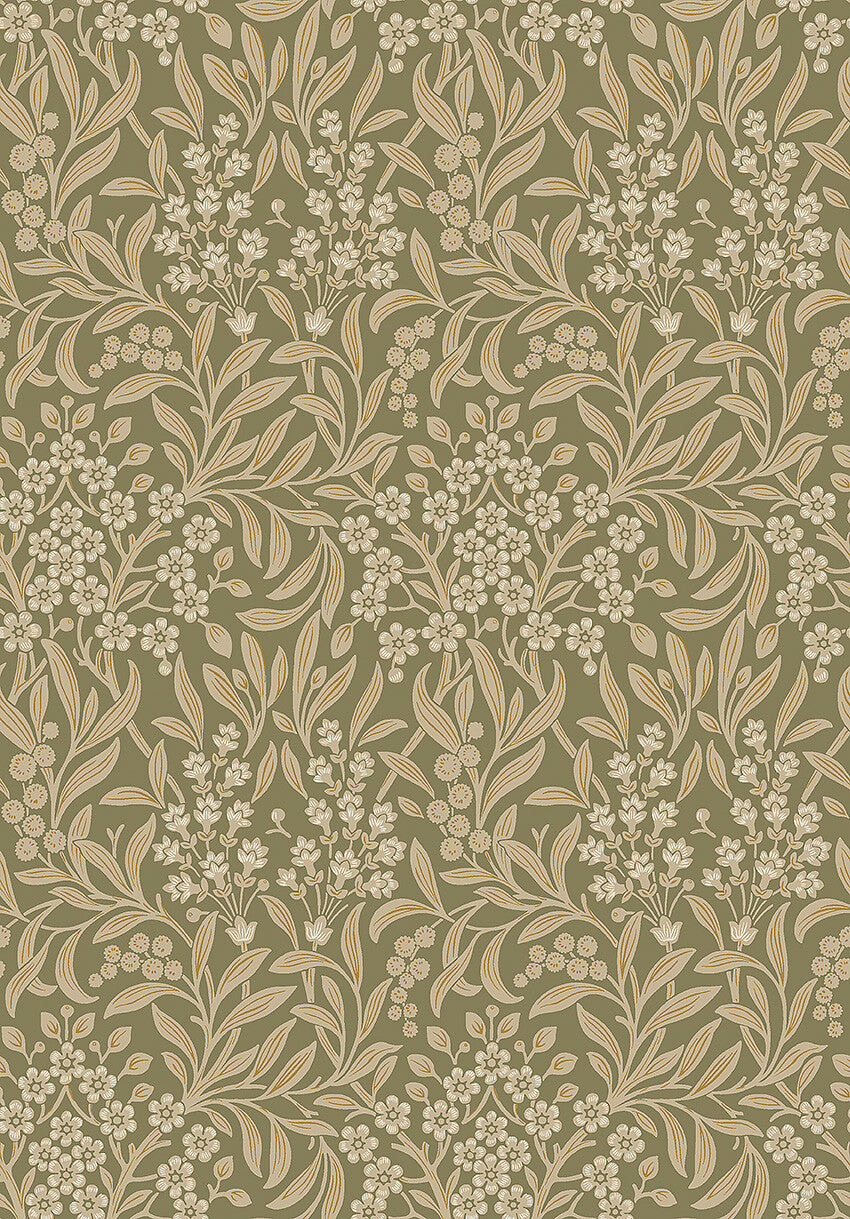 Borastapeter Wallpaper - Kryddhyllan 4183 - Olive Green