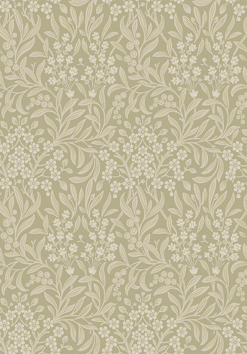 Borastapeter Wallpaper - Kryddhyllan 4184 - Green Beige