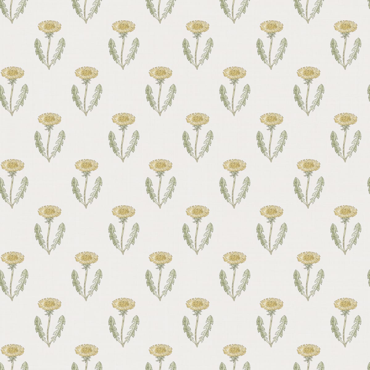 Papier peint Sandberg - Maskrosen, vert printemps