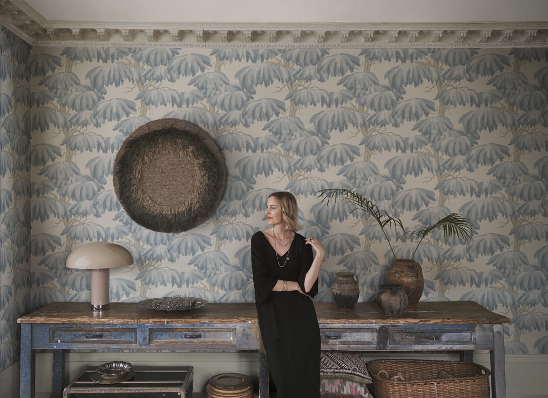 Sandberg Wallpaper - Alba, Light Blue - S10665