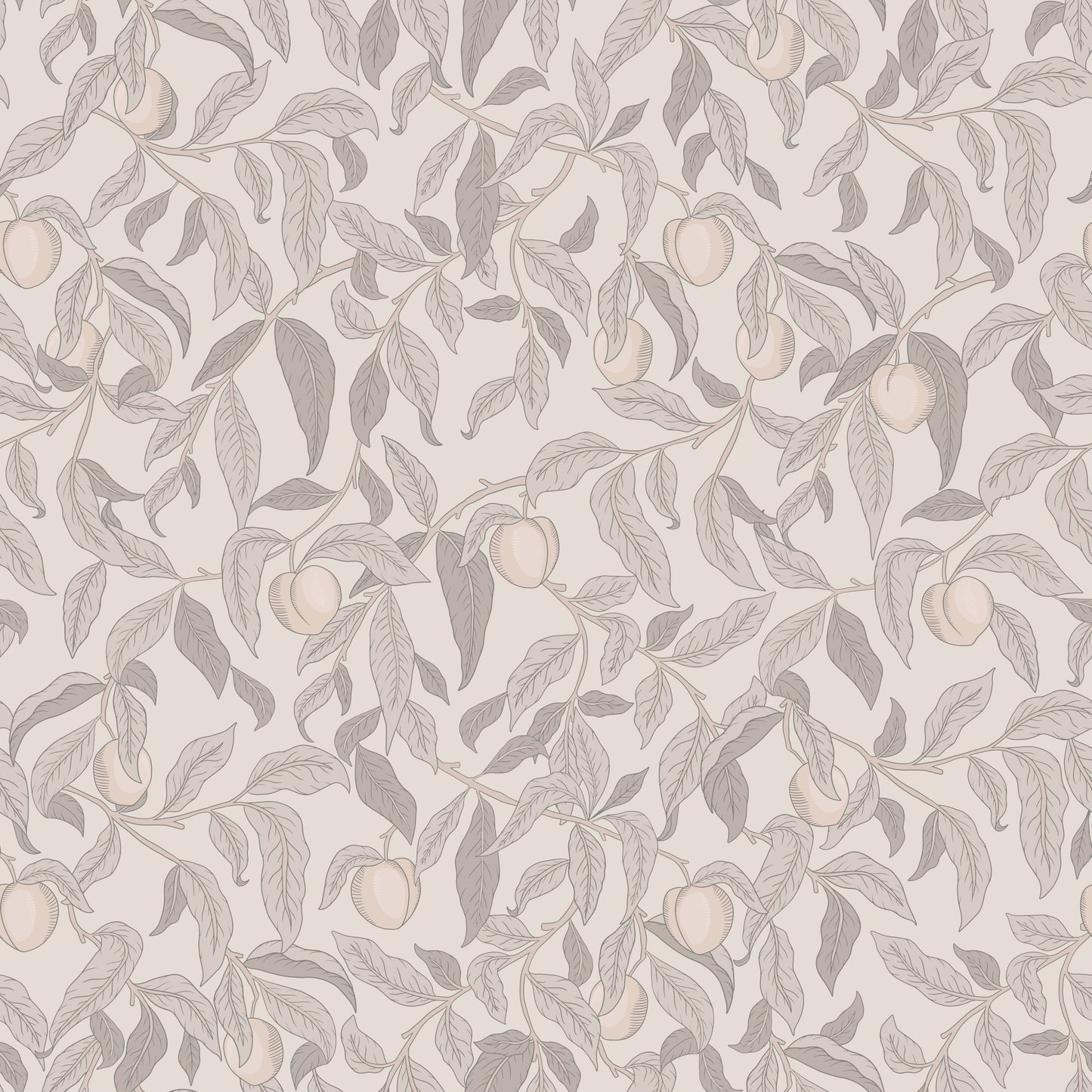 Papier peint gris d'été - Lena - Cendré