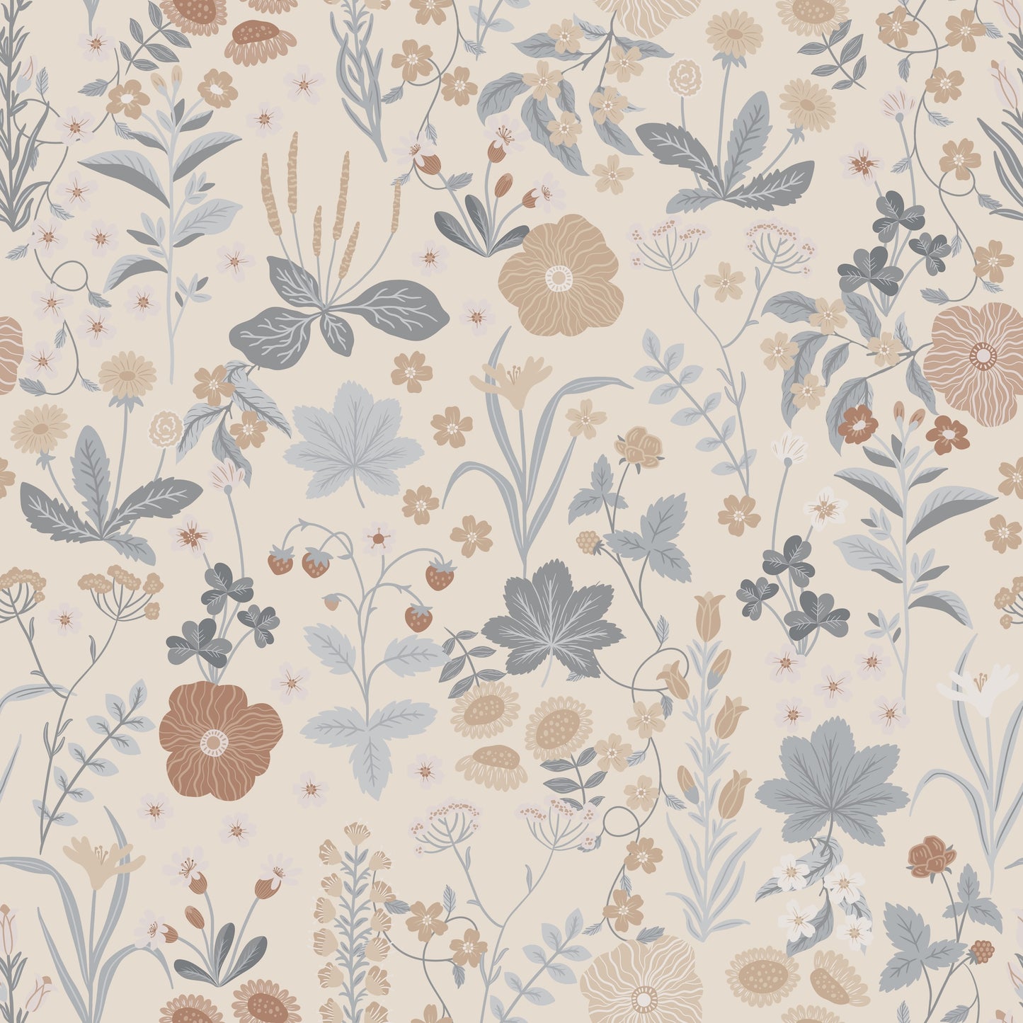 Summer Gray Wallpaper - Blomstre - Earth