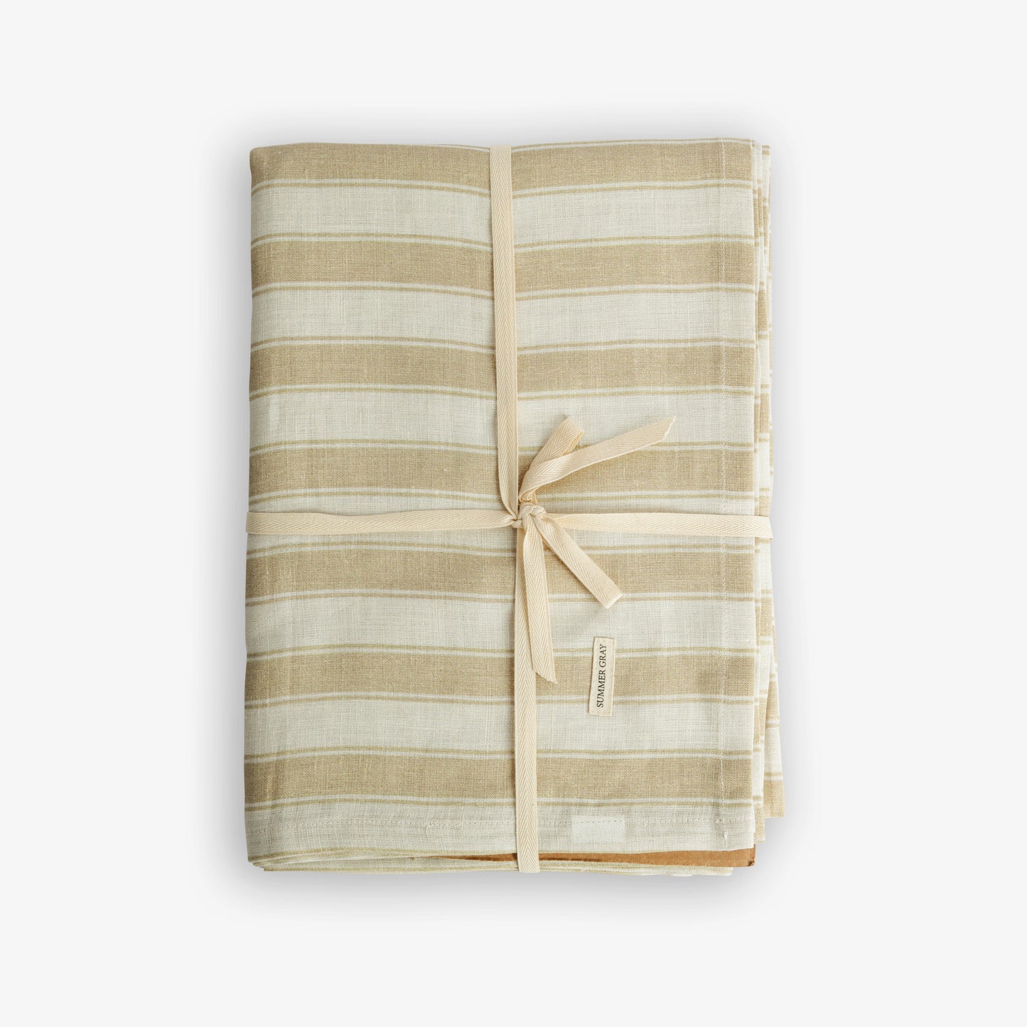 Nappe en lin - Summer Gray - Rayures