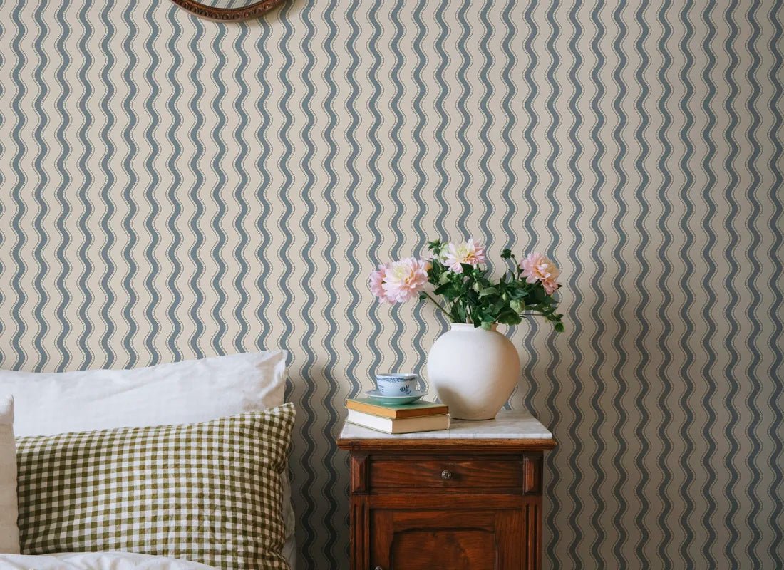 Papier peint Sandberg - Erik - Bleu indigo