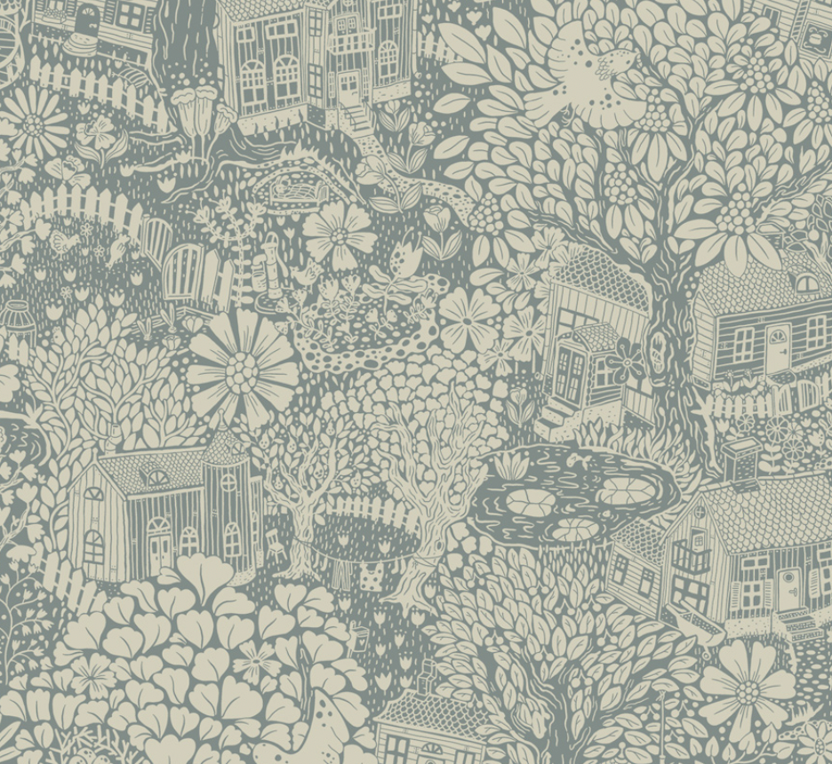 Midbec wallpaper - Bygga Bo 63005 - Blue