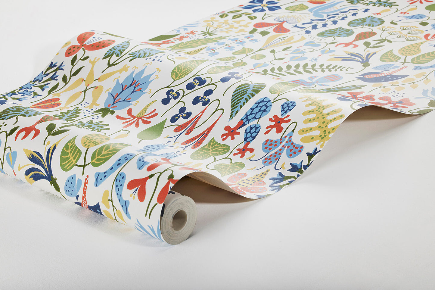 Papier peint Borastapeter - Herbier Stig Lindberg - Blanc