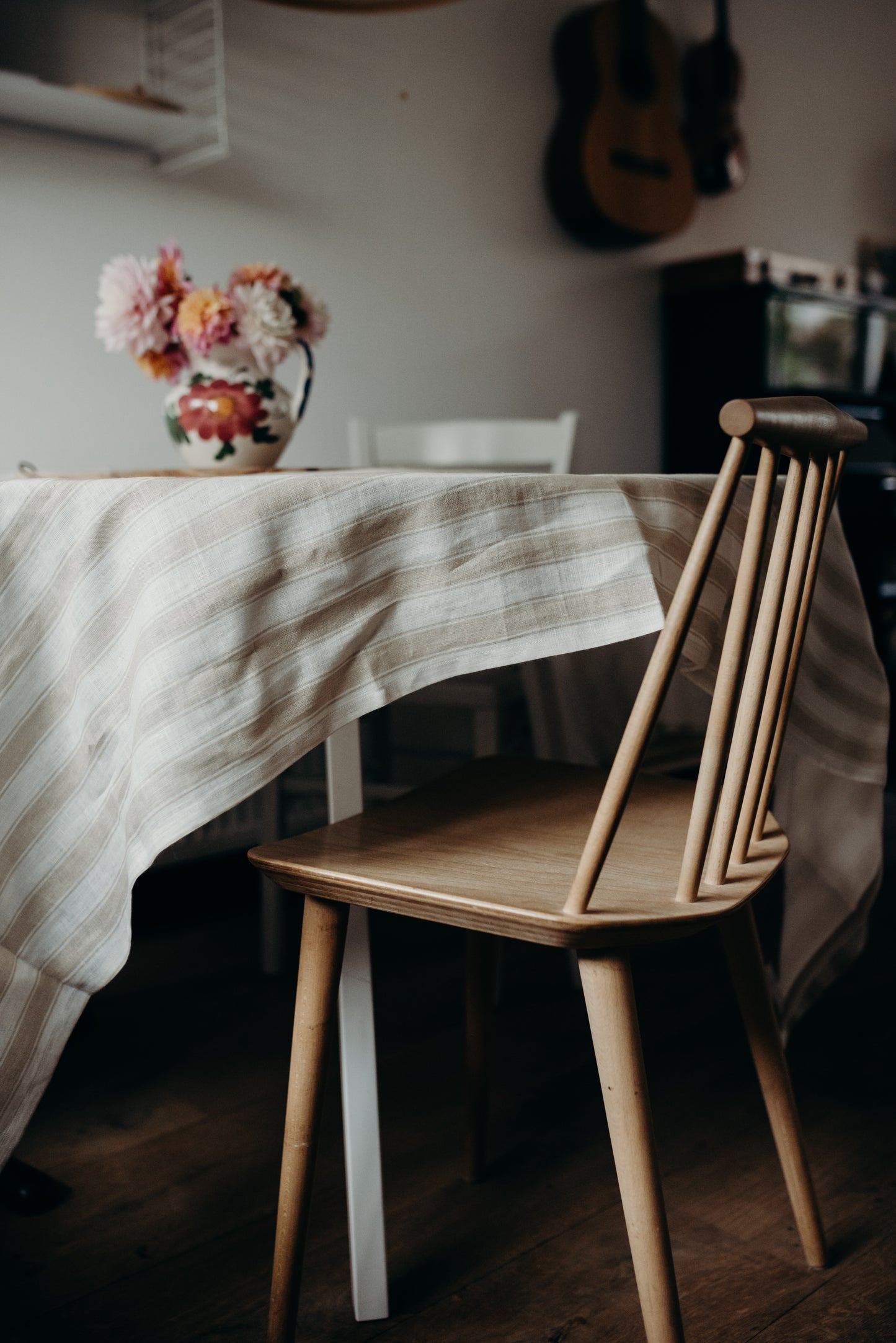 Nappe en lin - Summer Gray - Rayures