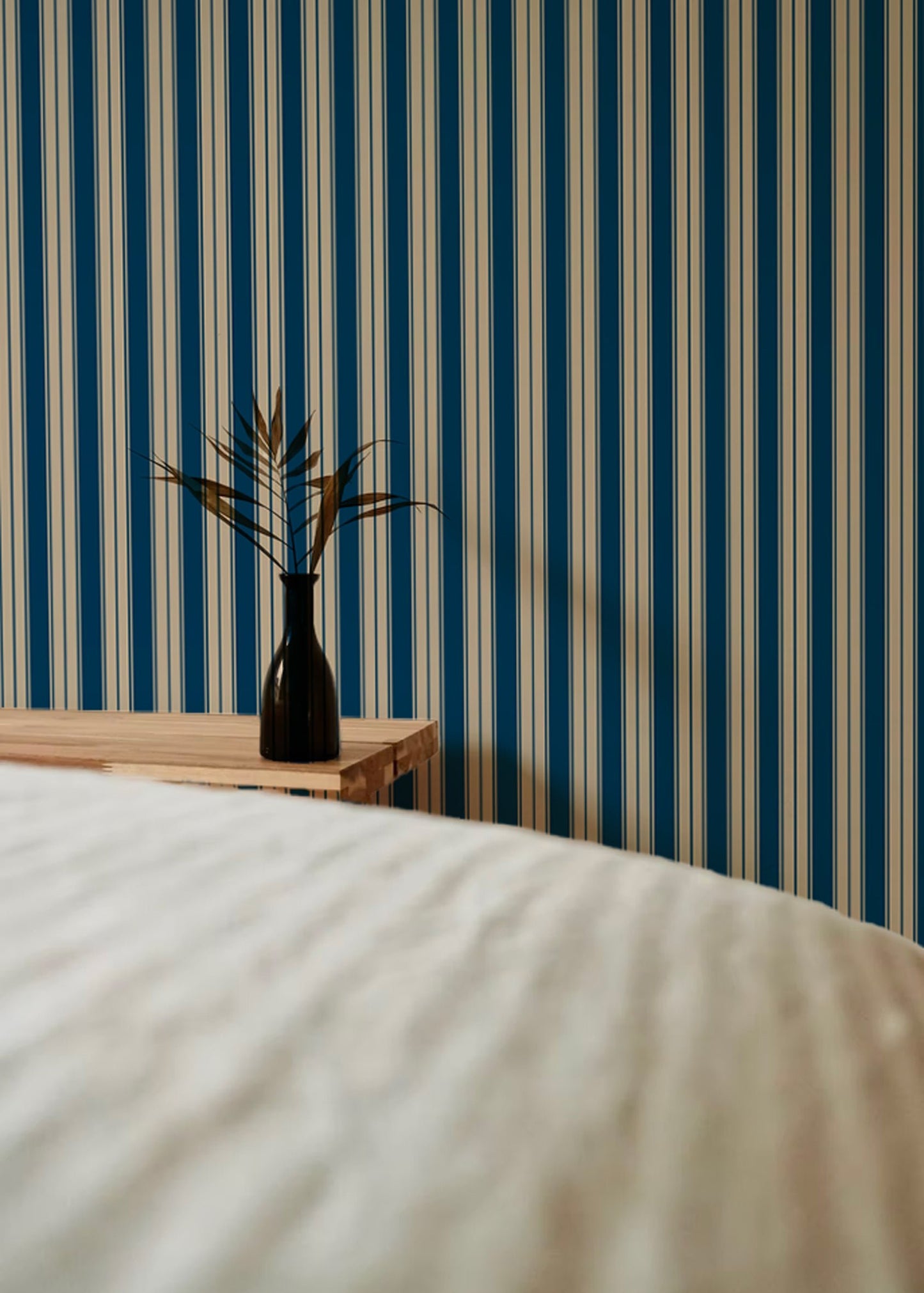 Papier peint rayures - Niton - bleu