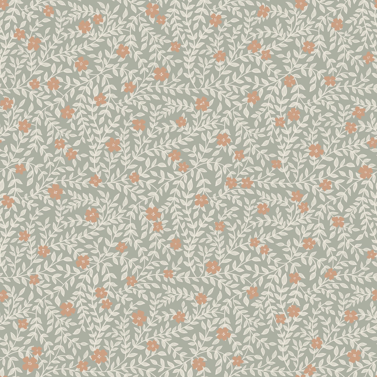 Papier peint gris d'été - Lief - Bleu brumeux