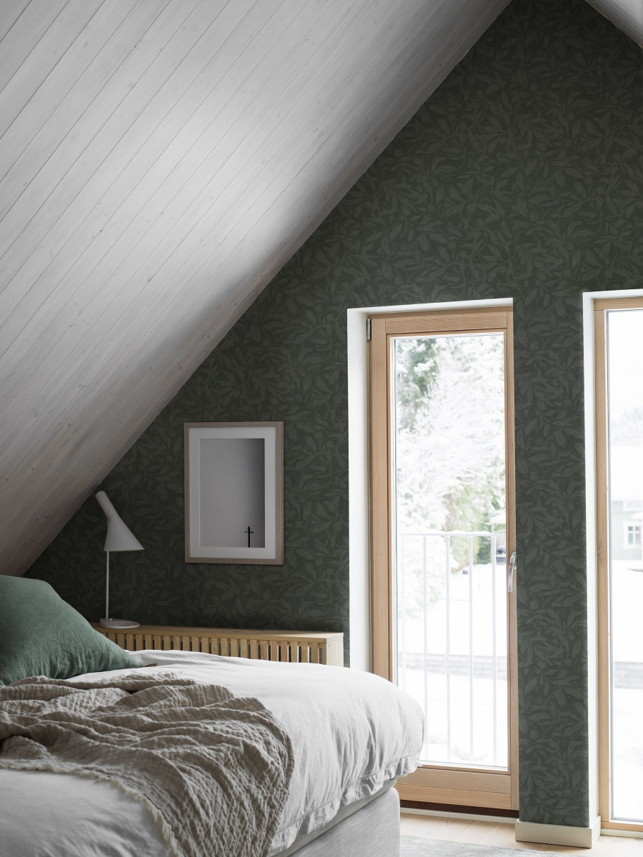 Borastapeter Wallpaper - Skogsparken - Dark Green