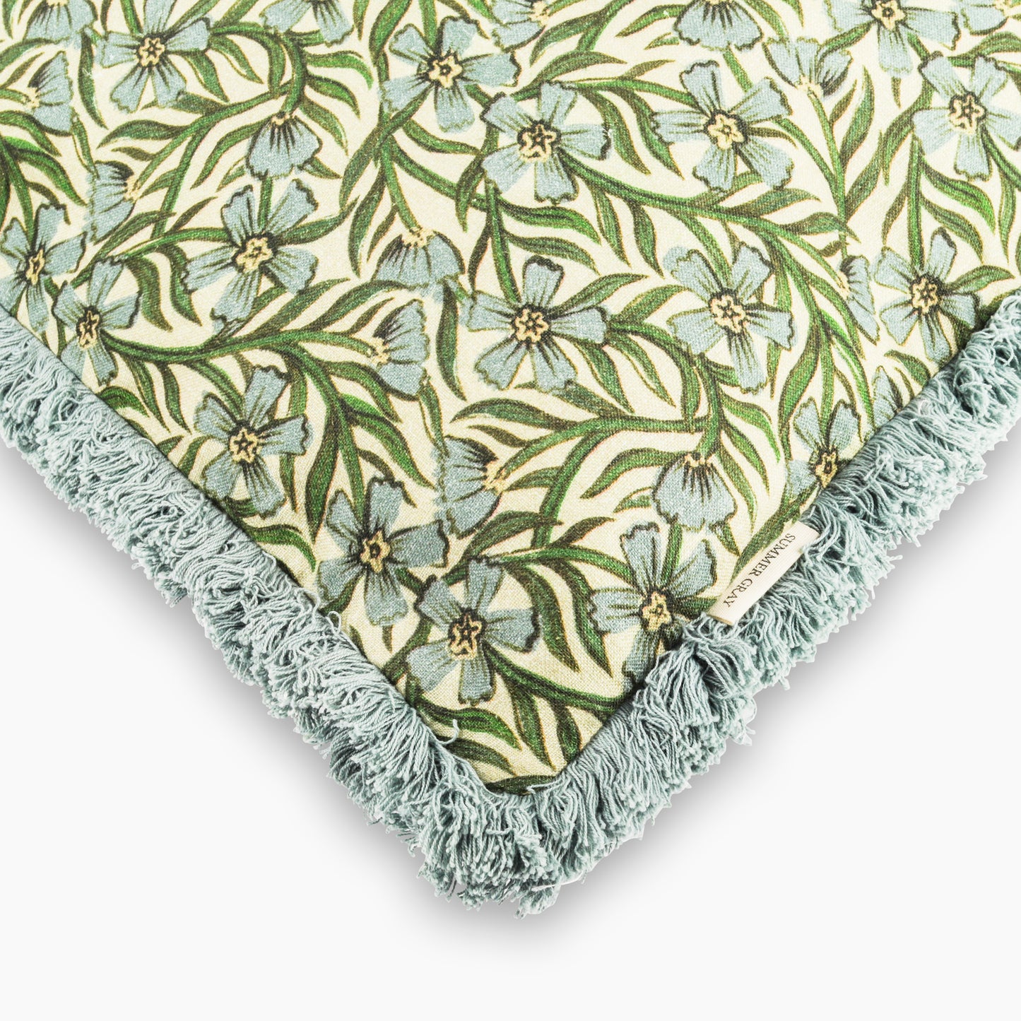 Linen Cushion Cover - Summer Gray - Sweet India Sky