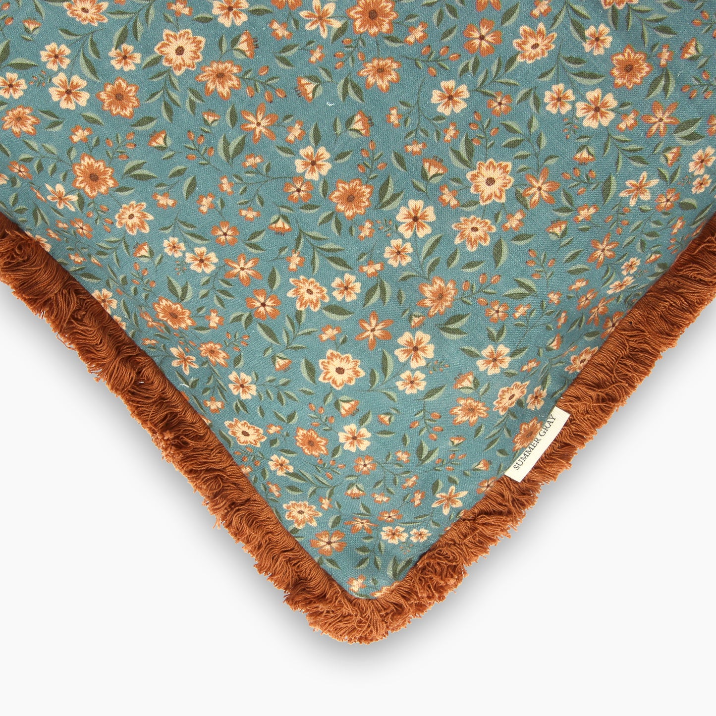 Housse de coussin en lin - Gris d'été - Freja Sky