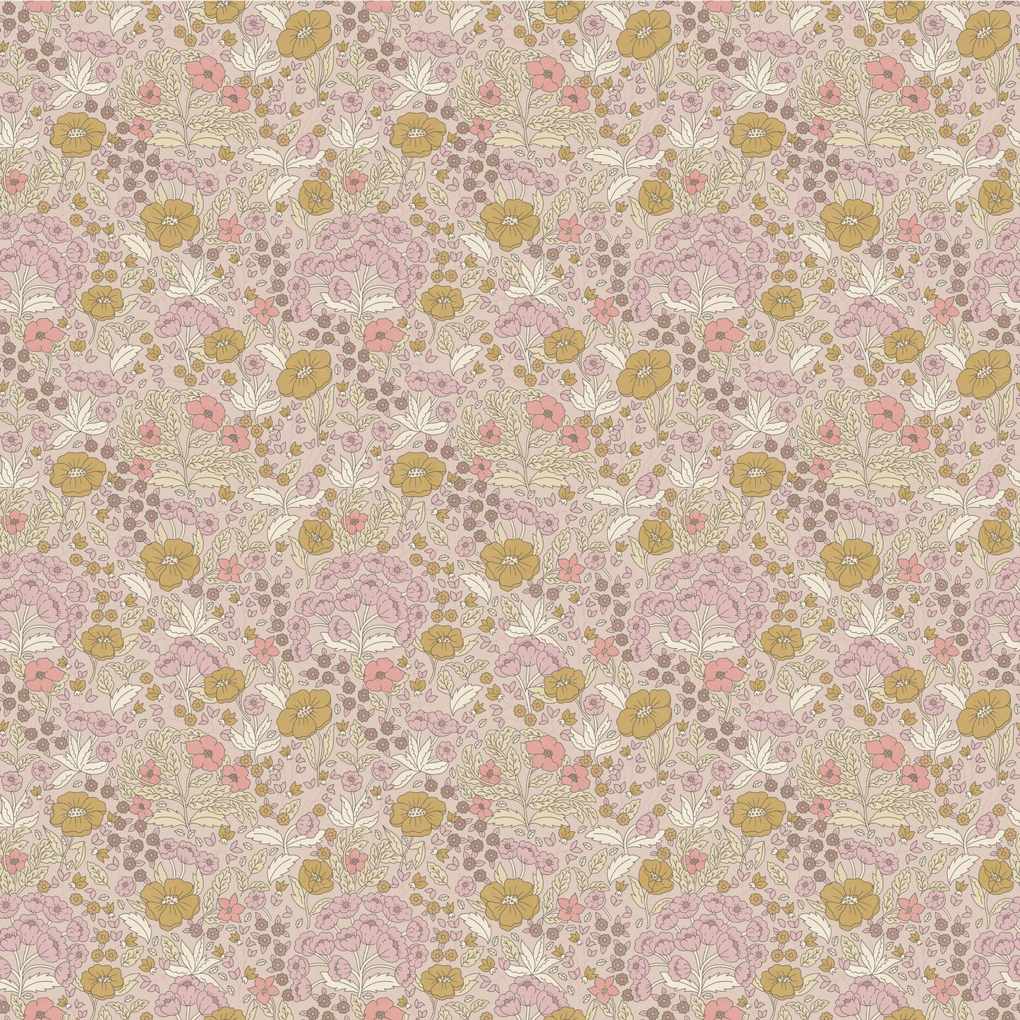 Summer Gray Wallpaper - Doris - Pink