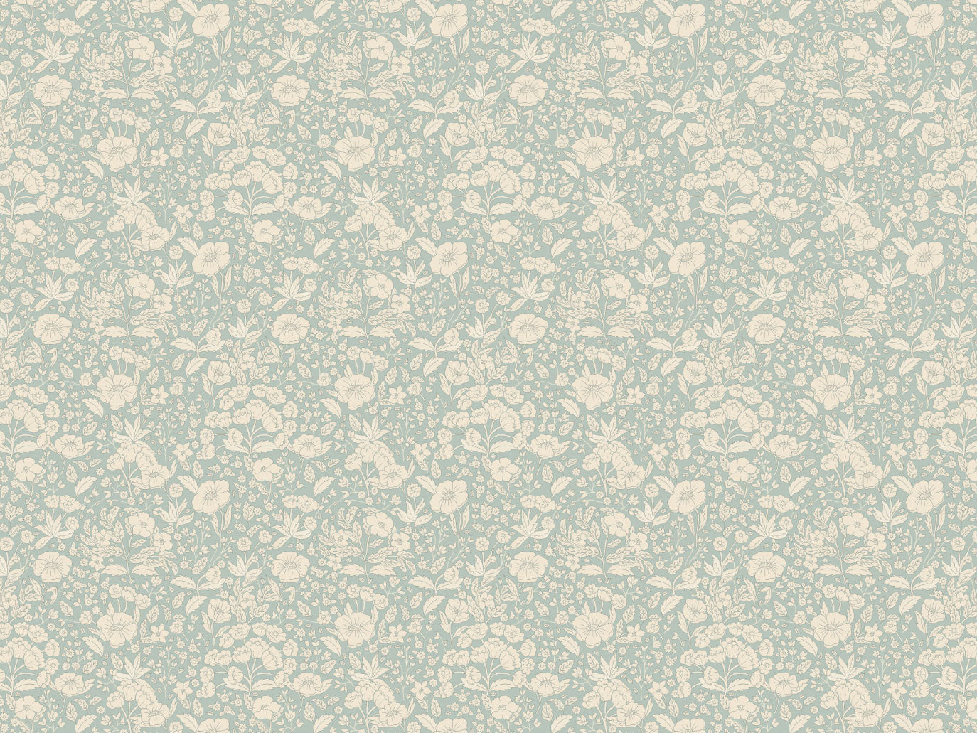 Summer Gray Wallpaper - Doris - Dusty Blue SALE