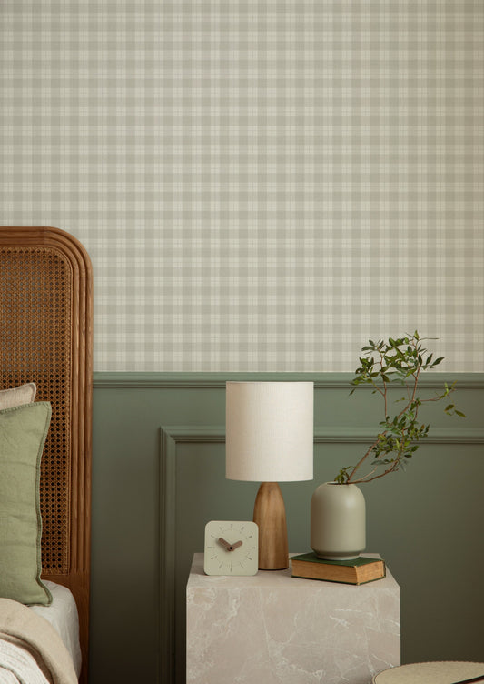Papier peint Carreaux - Kontroller - Gris
