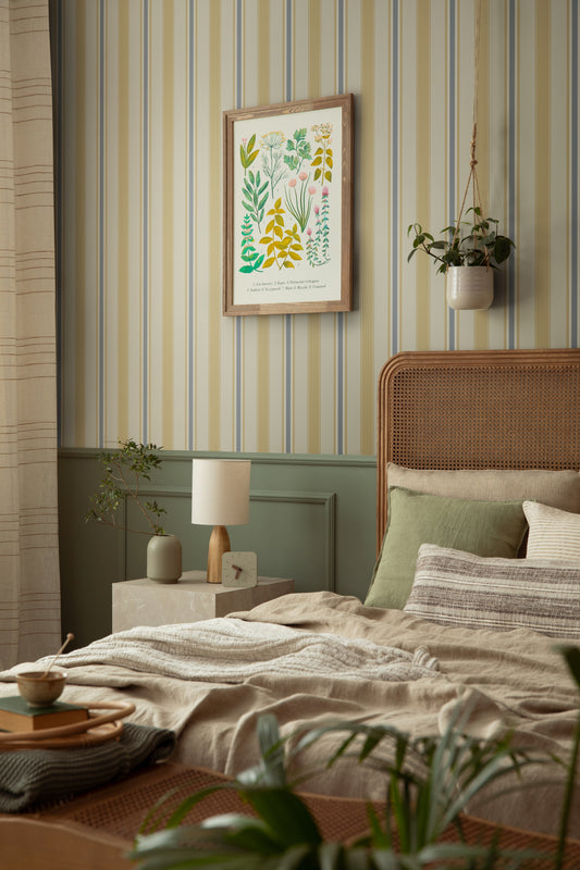 Wallpaper Stripes - Pompy - Lake