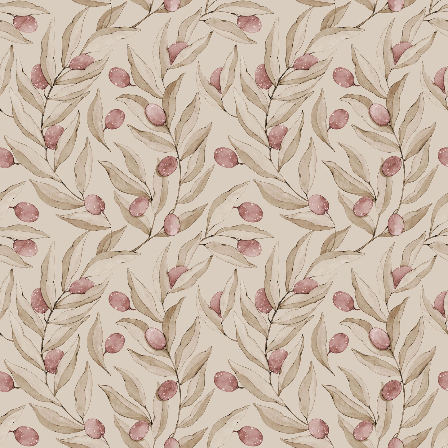 Papier peint gris d'été - Agrumes - Ruby