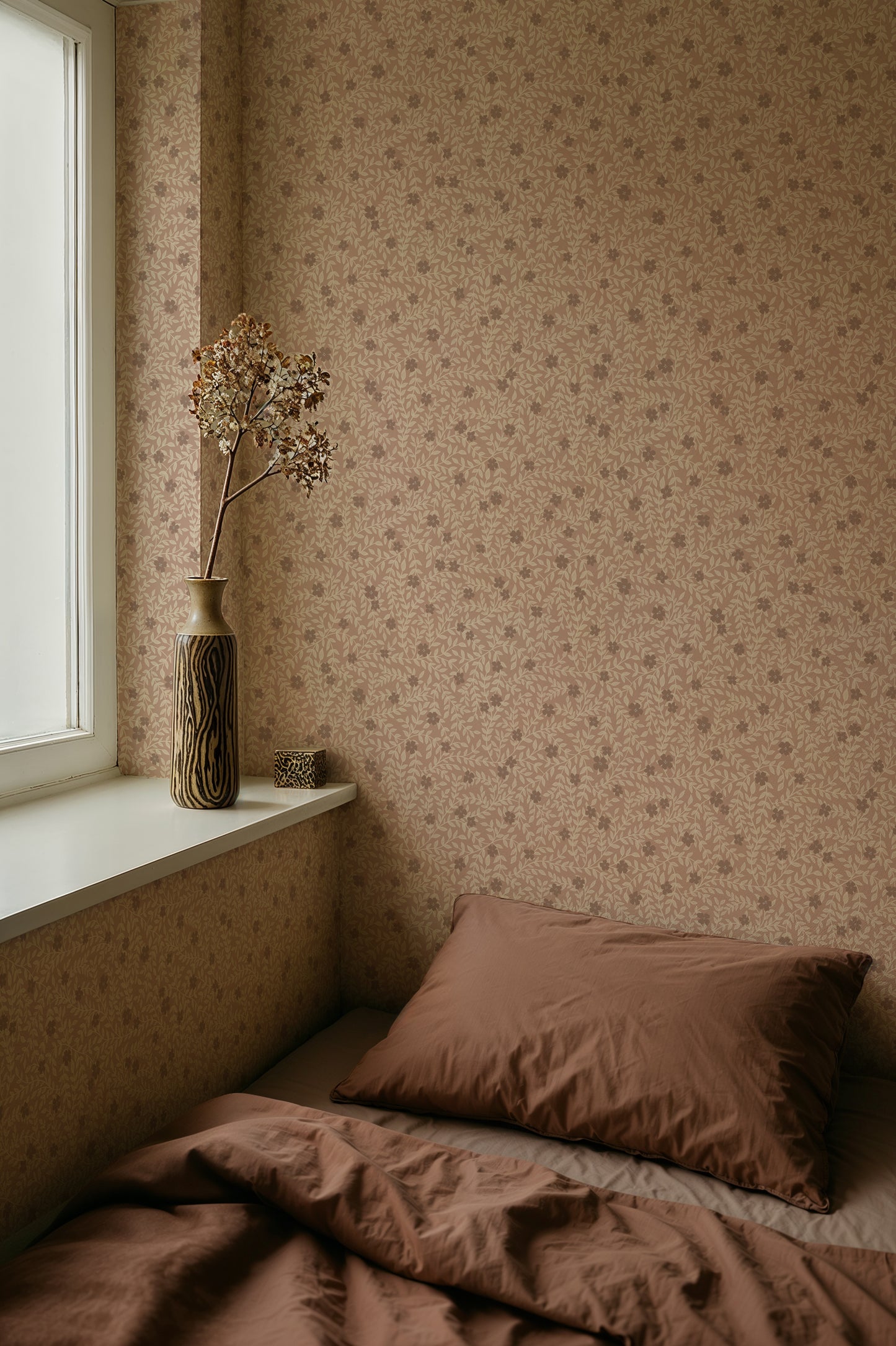 Papier peint gris d'été - Lief - Blush
