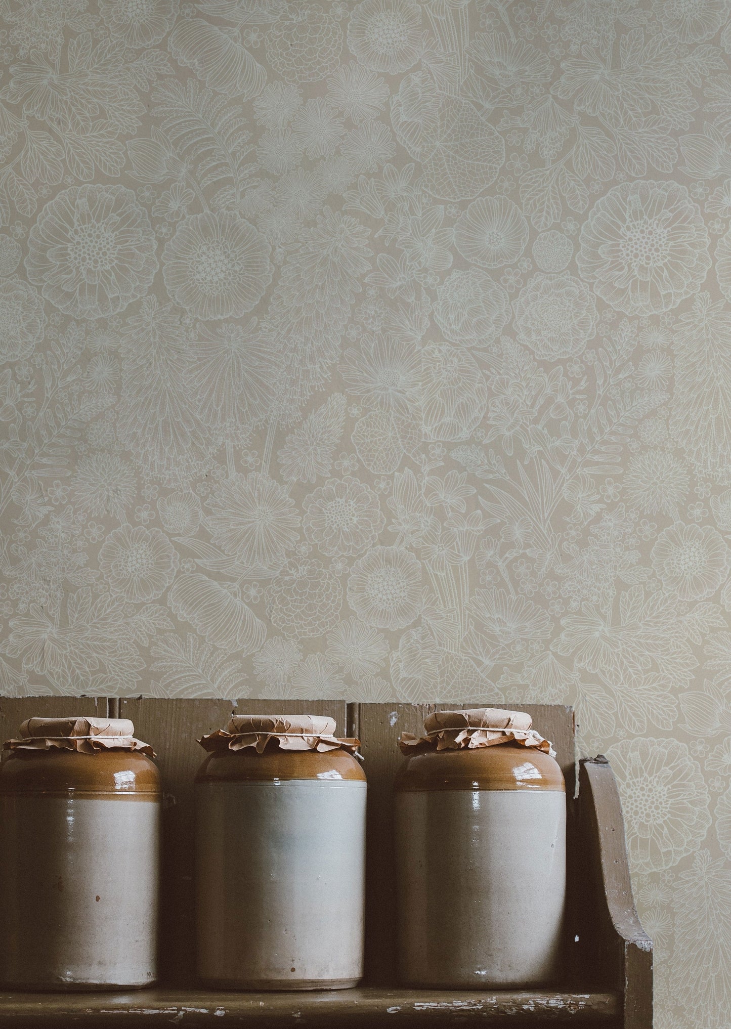 Papier peint Summer Gray - Août - Rose