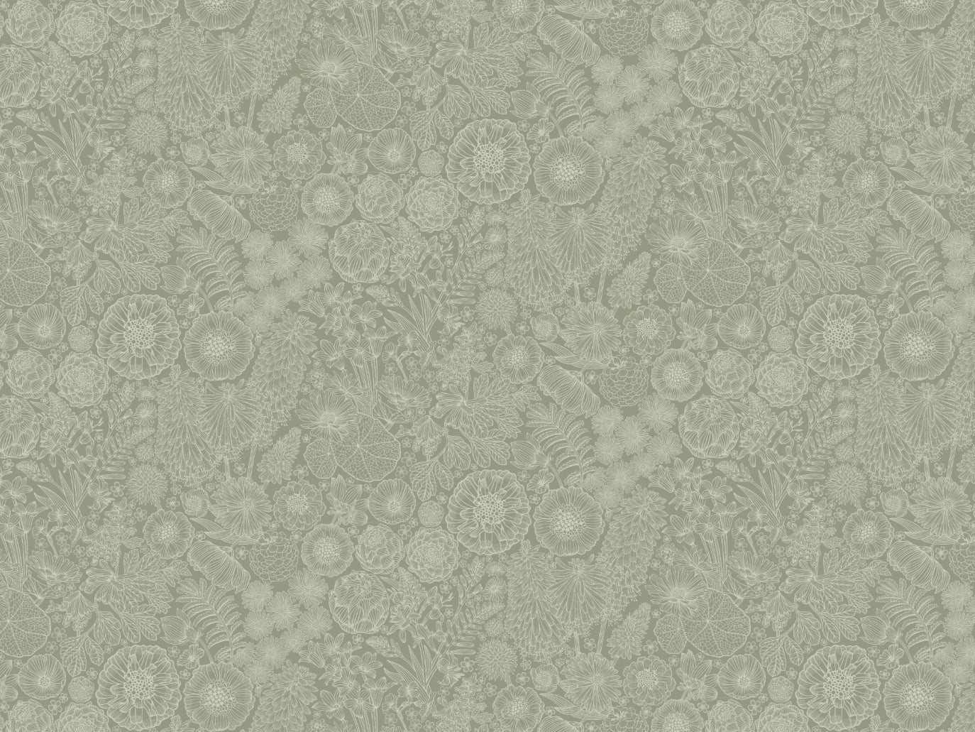 Papier peint gris d'été - août - vert