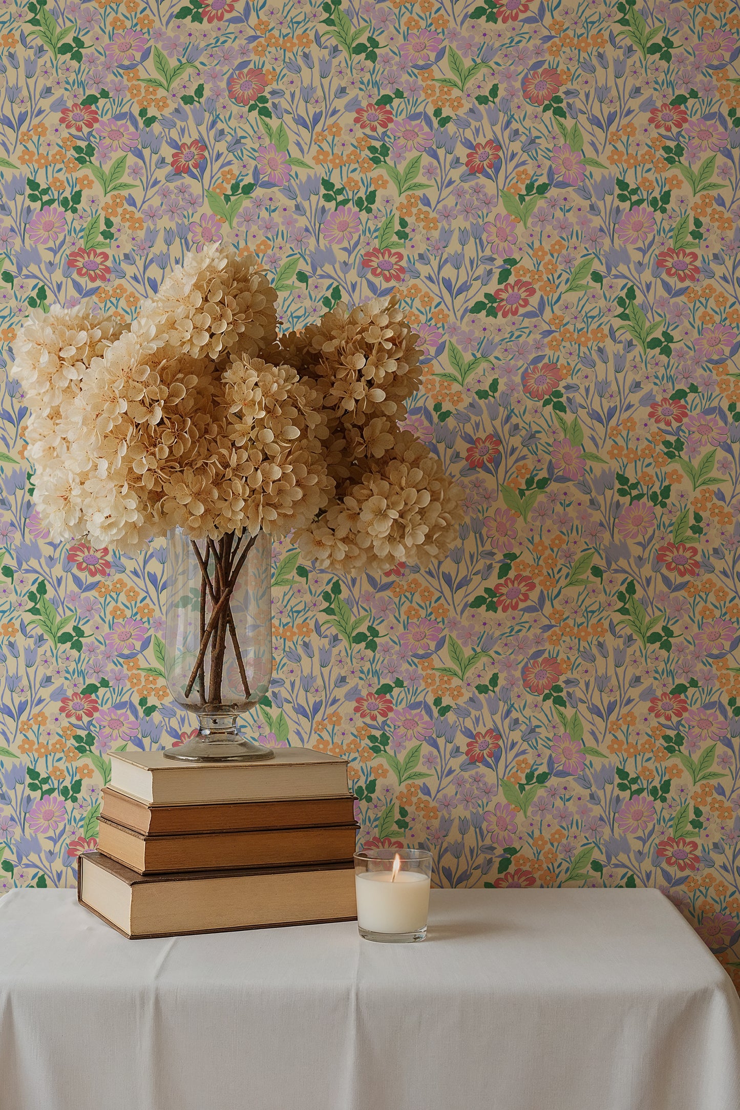 Summer Gray Wallpaper - Lola, Petit - Lilac
