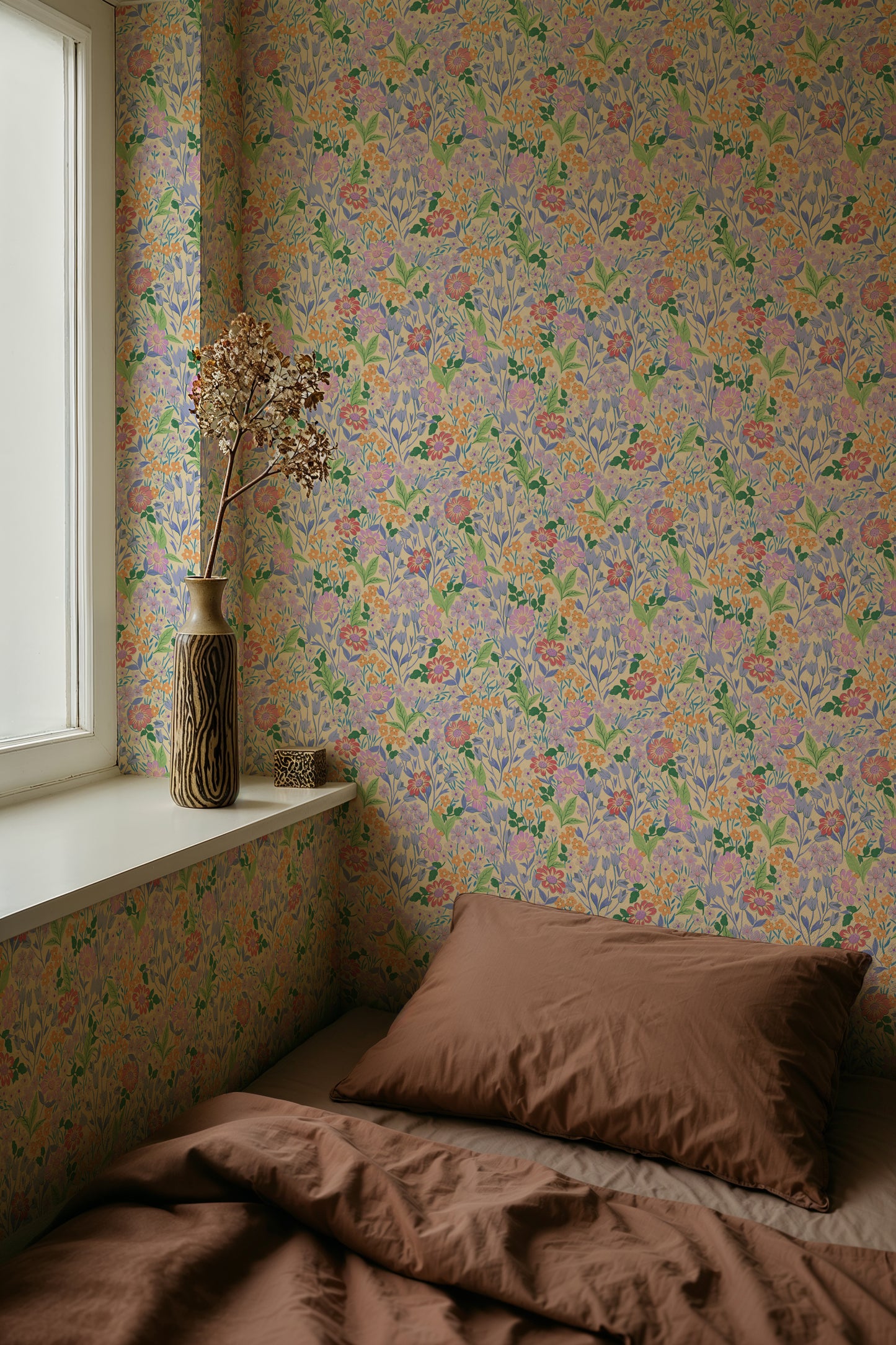 Summer Gray Wallpaper - Lola, Petit - Lilac