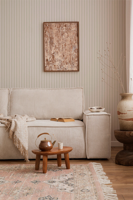 Papier peint rayures - Newport - vert