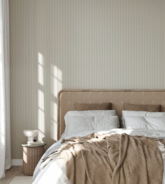 Papier peint rayures - Newport - bleu