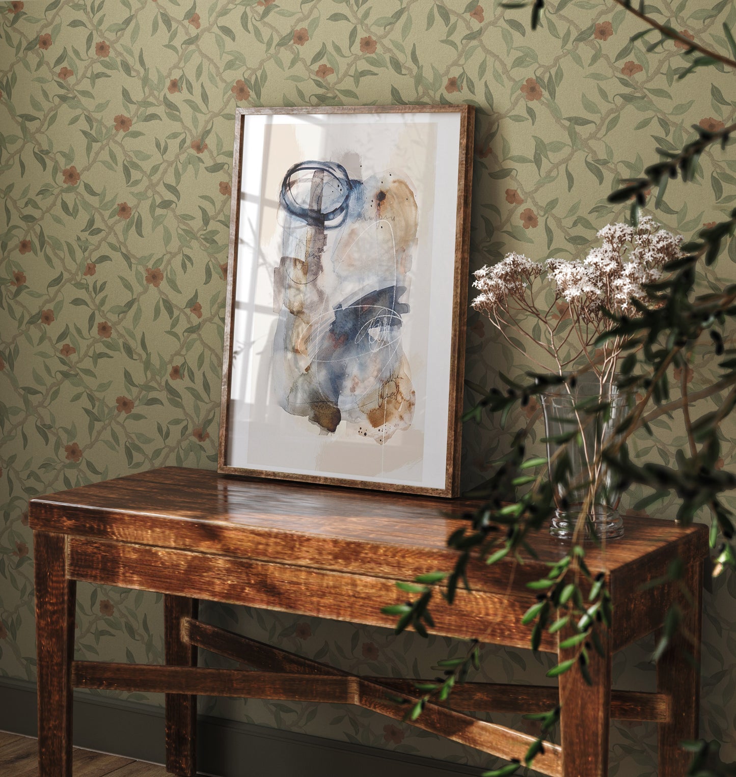Summer Gray Wallpaper - Espalier - Beige