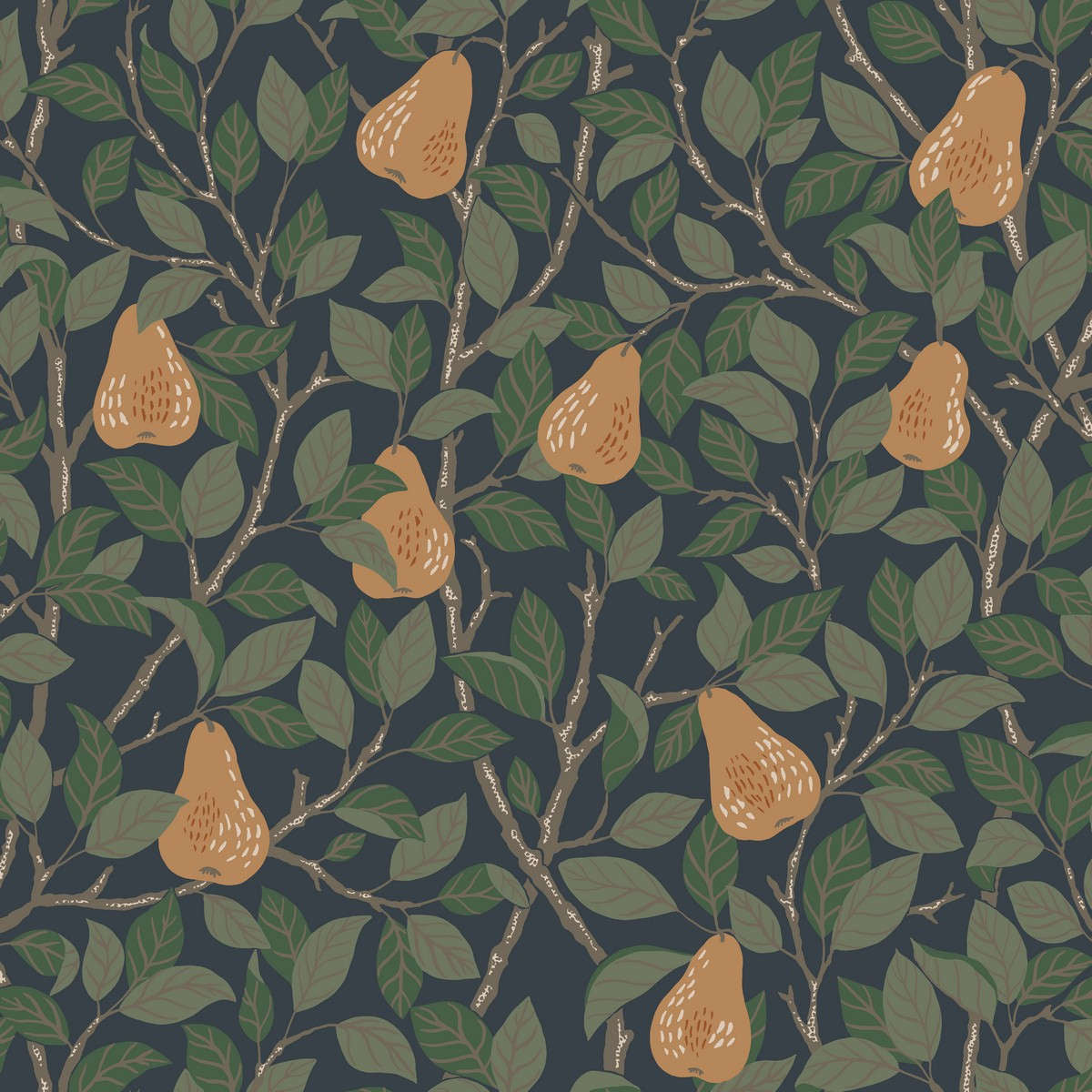 Papier peint Midbec - Pirum - Bleu 13104