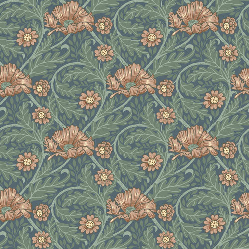 Papier peint Midbec - Esther Garden - Vert et Bleu