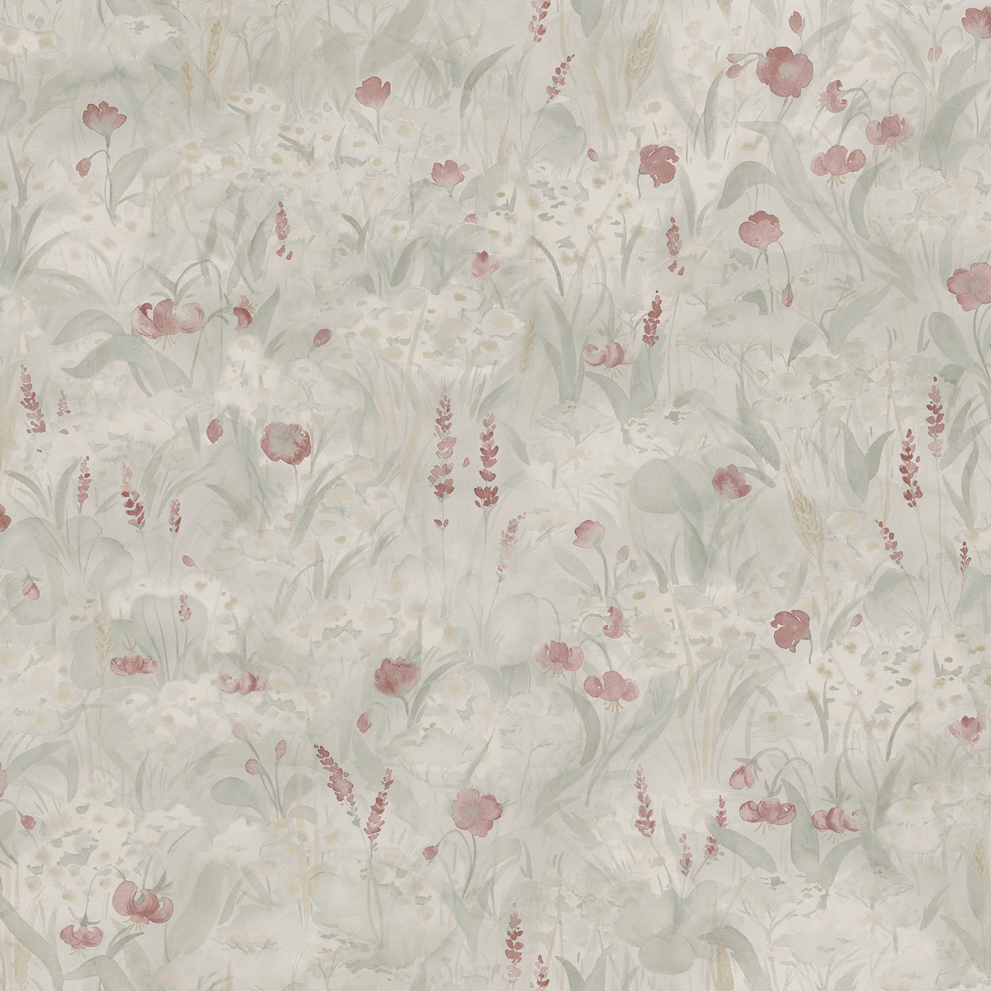 Papier peint Sandberg - Tove - Vert sauge