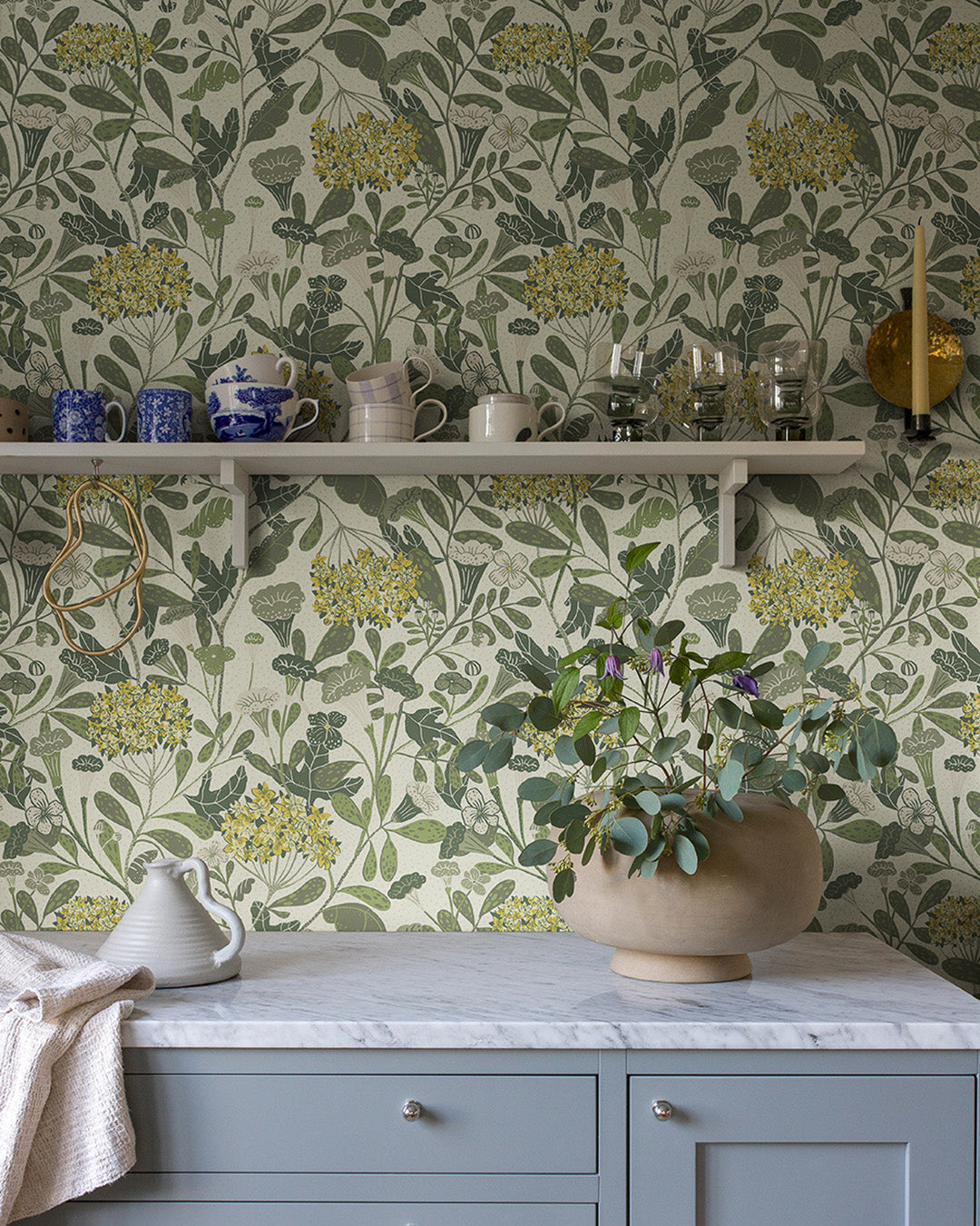 Papier peint Midbec - Hybbe - Vert