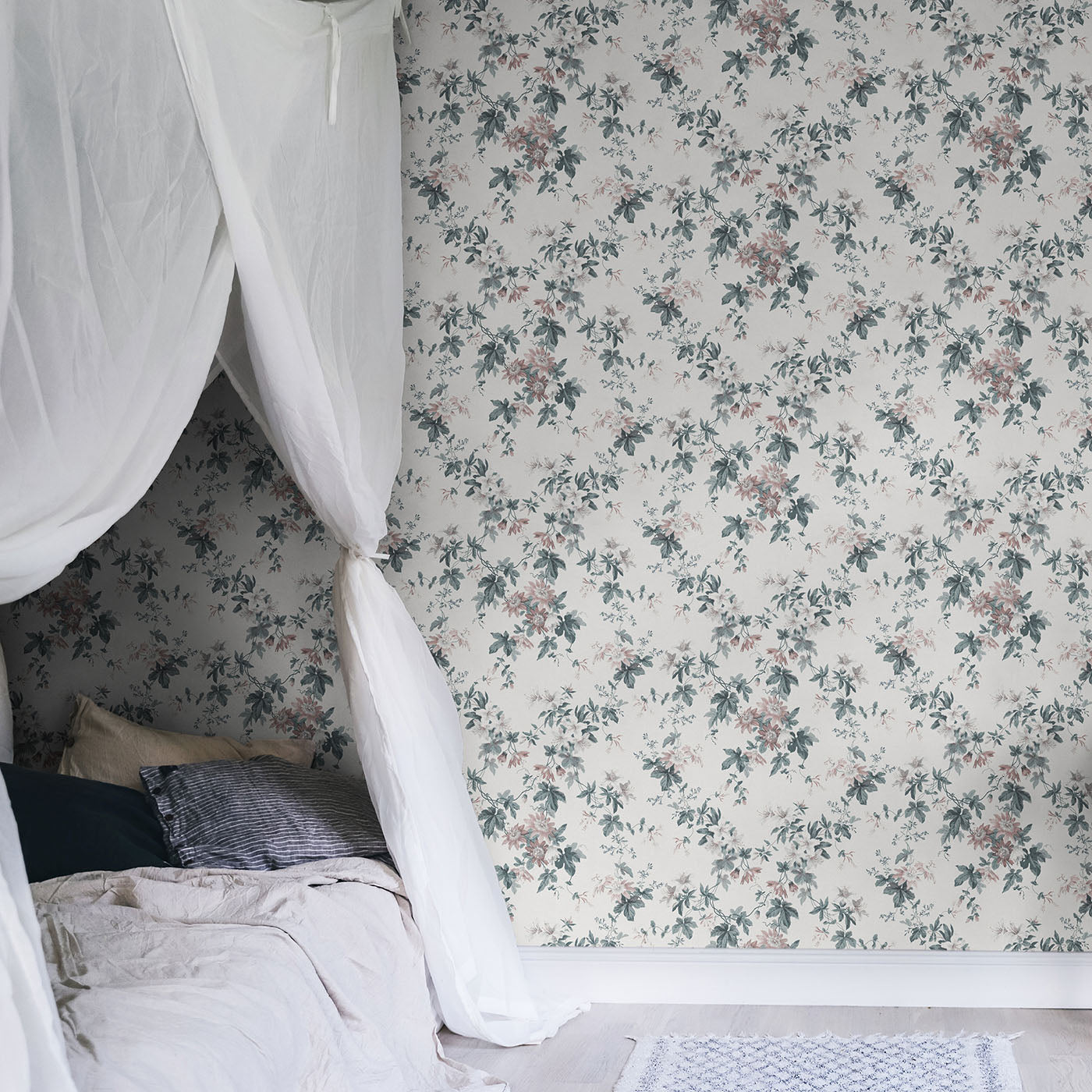 Papier peint Sandberg - Sandra Blanc Poudre (Fresque)