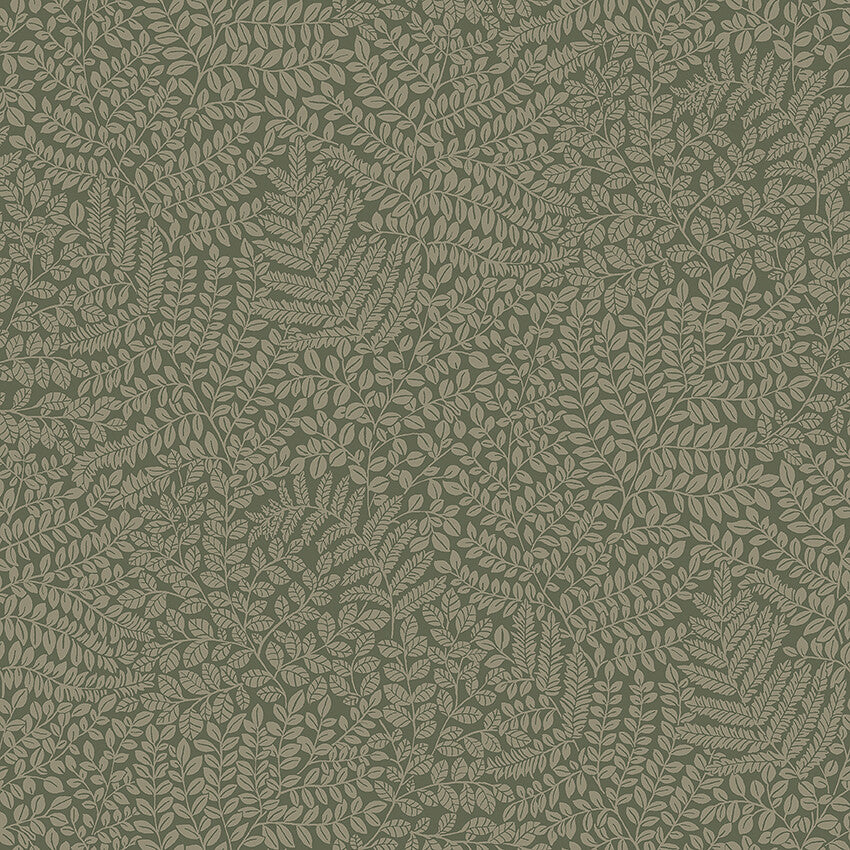 Papier peint Borastapeter - Feuillage feuilles vert foncé