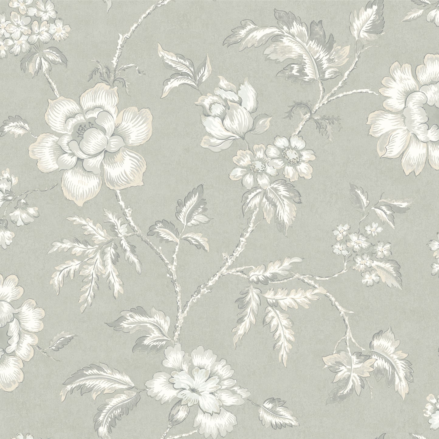 Borastapeter Wallpaper - Camille - White & Grey