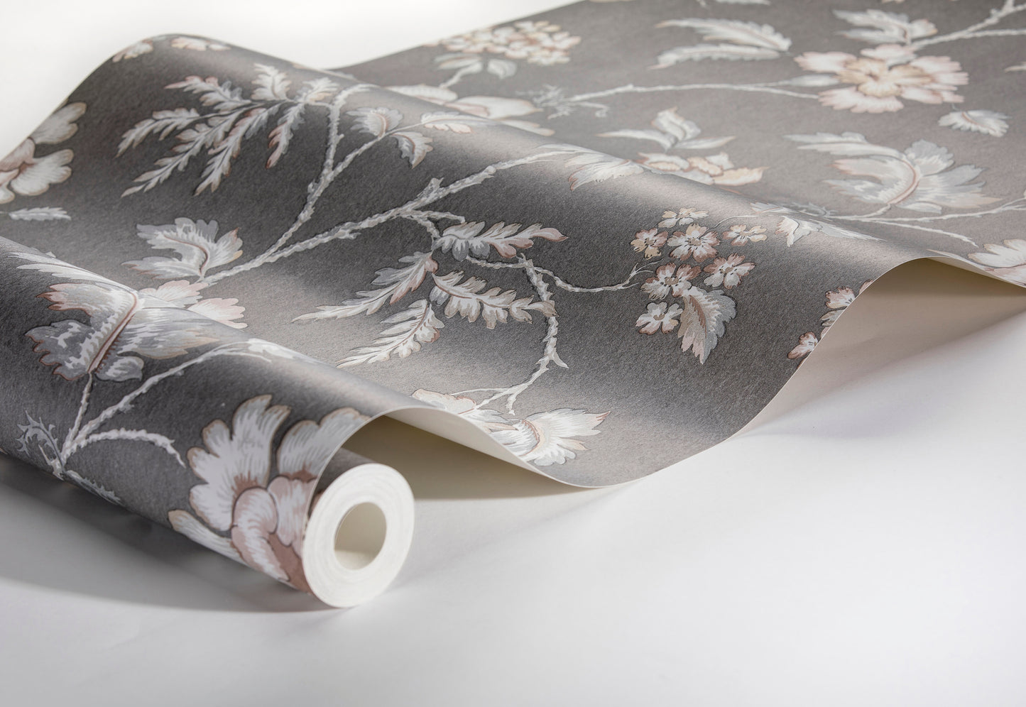 Borastapeter Wallpaper - Camille - White & Dark Grey