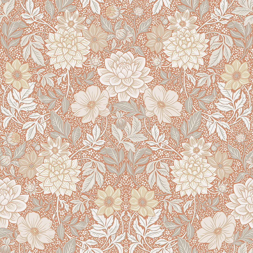 Borastapeter Wallpaper - Dahlia Garden 7688 - Orange